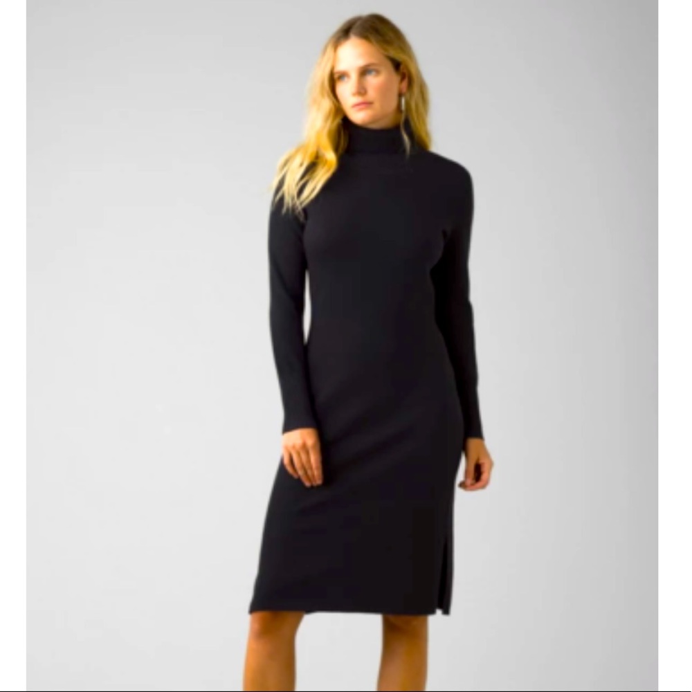Prana Figaro Black Sweater Dress